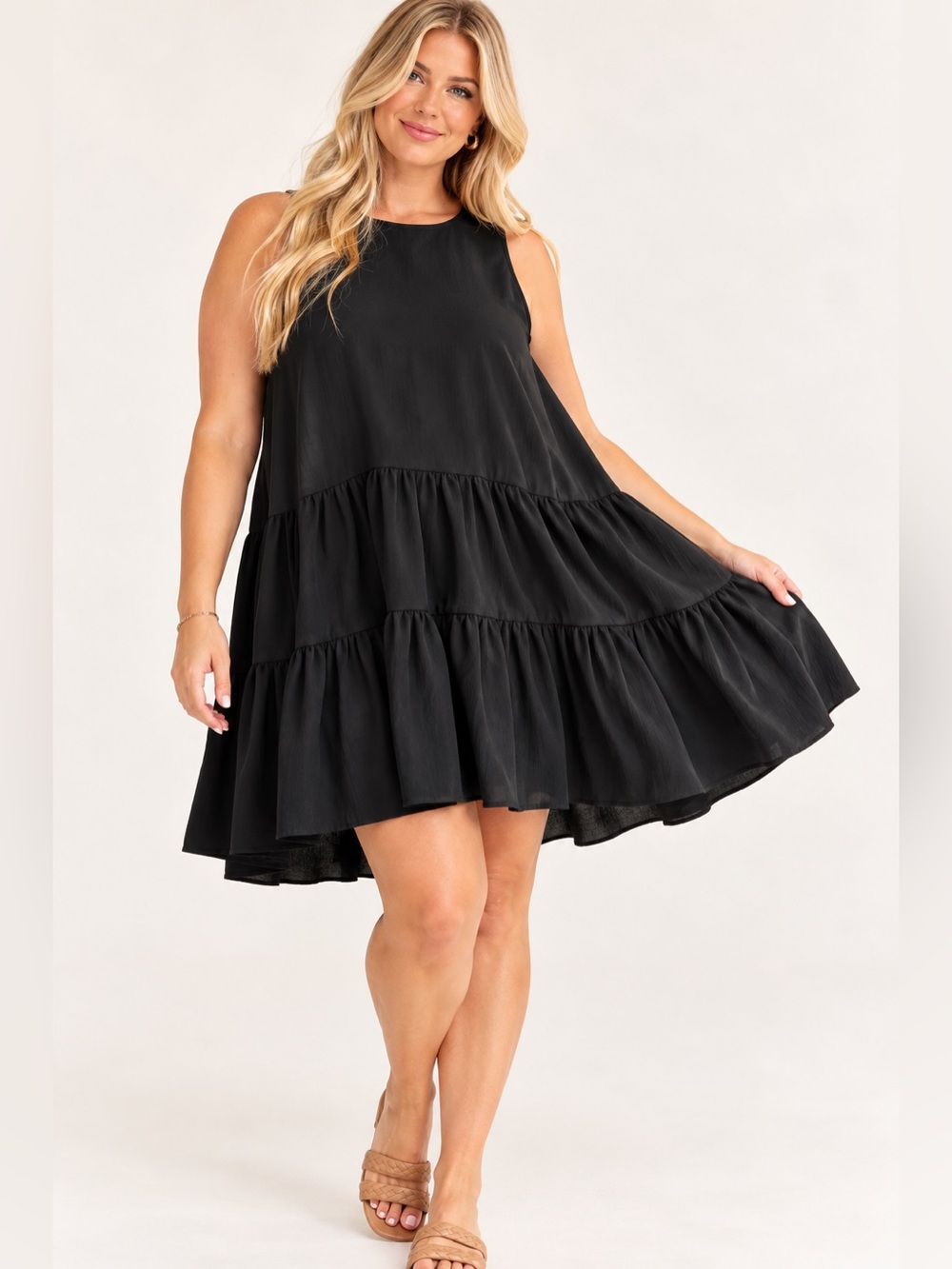 Caslon ruffle dress 2x